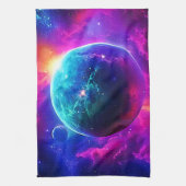 Design des kosmischen Planeten Geschirrtuch (Vertikal)