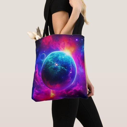 Design des kosmischen Planeten Tasche (Von Nahem)