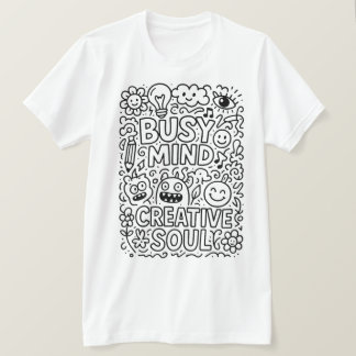 Design des kreativen Doodle Art T - Shirt