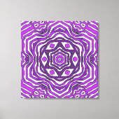 Design des lila Schwarz-weißen Stromkreismusters Leinwanddruck (Vorderseite)