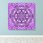 Design des lila Schwarz-weißen Stromkreismusters Leinwanddruck (Insitu (Holzboden))