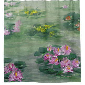 * Design des "LiLy Pond" Duschvorhang