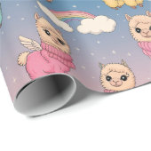 Design des magischen Einhorn- und Sternmusters Geschenkpapier (Rolleneckpunkt)