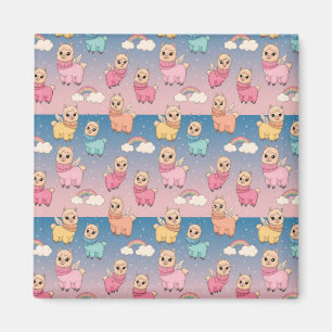 Design des magischen Einhorn- und Sternmusters Magnet