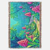 Design des magischen Gartenpfads Decke (Vorderseite Vertikal)