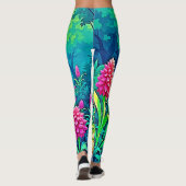 Design des magischen Gartenpfads Leggings (Rückseite)