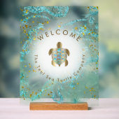 Design des Meeresschildkrötenlogos Acrylschild (Neutral)