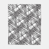 Design des Messeeffekts auf schwarzer Linie Fleecedecke (Vorderseite)