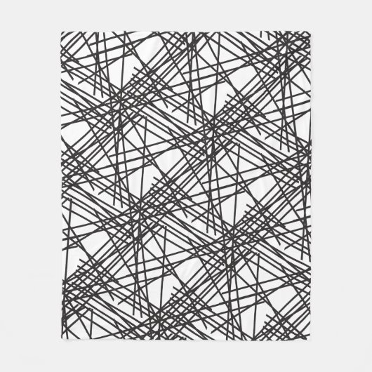 Design des Messeeffekts auf schwarzer Linie Fleecedecke (Vorderseite)