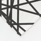 Design des Messeeffekts auf schwarzer Linie Fleecedecke (Ecke)