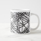 Design des Messeeffekts auf schwarzer Linie Jumbo-Tasse (Rechts)