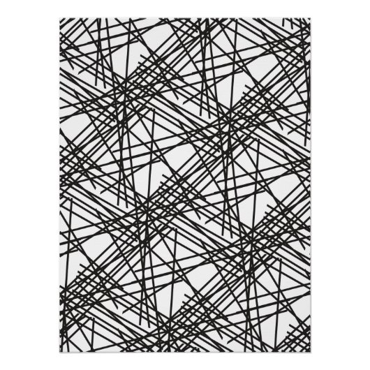 Design des Messeeffekts auf schwarzer Linie Poster (Vorderseite)