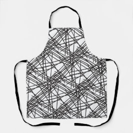 Design des Messeeffekts auf schwarzer Linie Schürze