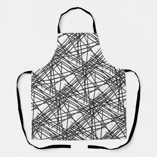 Design des Messeeffekts auf schwarzer Linie Schürze (Vorderseite)