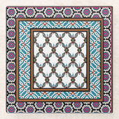 Design des mexikanischen Stars 2 Glasuntersetzer (Vorderseite)