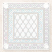 Design des mexikanischen Stars 2 Glasuntersetzer (Rückseite)