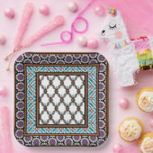 Design des mexikanischen Stars 2 Pappteller (Party)