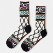 Design des mexikanischen Stars 2 Socken (Linkes Detail)