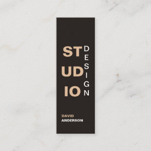 Design des Minimalistischen eleganten Logos Innenh Mini Visitenkarte