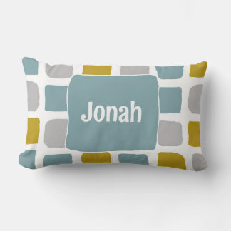 Design des Mitteljahrs für Junge mit Aquamarinem N Lendenkissen