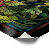 Design des Monarch Butterfly-Fensters Poster (Ecke)