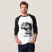 Design des monochromen Leopard-T - Shirt (Vorne ganz)