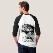Design des monochromen Leopard-T - Shirt (Schwarz voll)