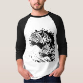 Design des monochromen Leopard-T - Shirt (Vorderseite)