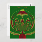 Design des Motif-Musters für afrikanische Ethnic G Postkarte (Vorne/Hinten)