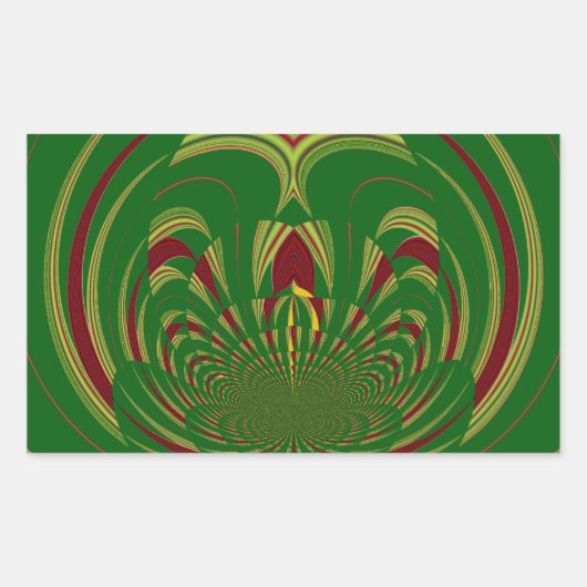 Design des Motif-Musters für afrikanische Ethnic G Rechteckiger Aufkleber (Vorderseite)