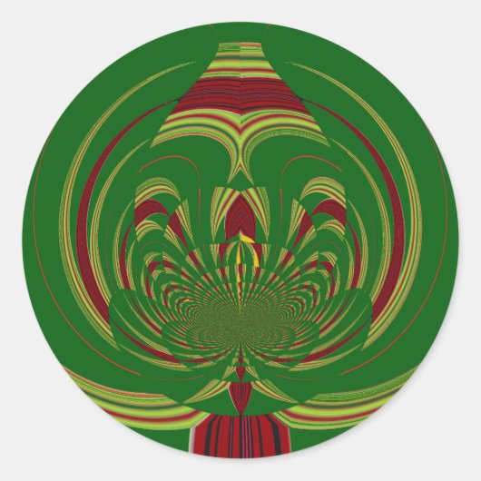 Design des Motif-Musters für afrikanische Ethnic G Runder Aufkleber (Vorderseite)