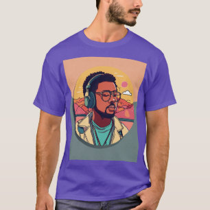 Design des Musik-Lüfters Abzeichen T - Shirt