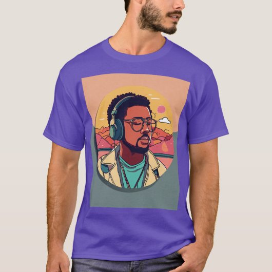 Design des Musik-Lüfters Abzeichen T - Shirt (Vorderseite)