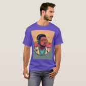 Design des Musik-Lüfters Abzeichen T - Shirt (Vorne ganz)