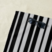 Design des Musters "Asche Grau Schwarze vertikale Strandtuch (Beispiel)