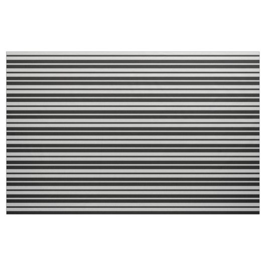 Design des Musters "Ash Grey Black Stripes" Stoff (Fat Quarter (45,7 x 55,9 cm))