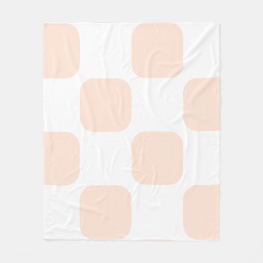 Design des Musters für das Muster "Weiß und Pfirsi Fleecedecke (Vorderseite)