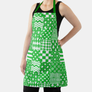 Design des Musters für die Muster in grün-weiß gem Schürze