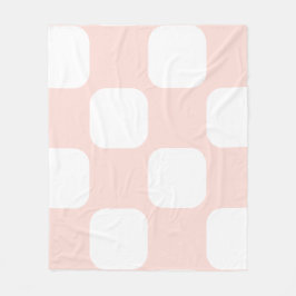 Design des Musters "Soft Pastel Pink & White Squir Fleecedecke