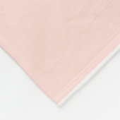 Design des Musters "Soft Pastel Pink & White Squir Fleecedecke (Ecke)