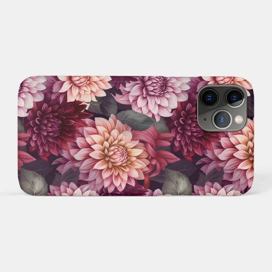 Design des Musters "Wasserfarbe Rosa Dahlia" Case-Mate iPhone Hülle (Rückseite (Horizontal))