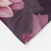 Design des Musters "Wasserfarbe Rosa Dahlia" Fleecedecke (Ecke)