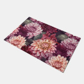 Design des Musters "Wasserfarbe Rosa Dahlia" Fußmatte (Schrägansicht)