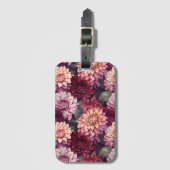 Design des Musters "Wasserfarbe Rosa Dahlia" Gepäckanhänger (Vorderseite Vertikal)