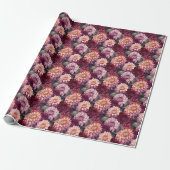 Design des Musters "Wasserfarbe Rosa Dahlia" Geschenkpapier (Ungerollt)