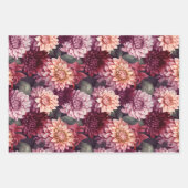 Design des Musters "Wasserfarbe Rosa Dahlia" Geschenkpapier Set (Vorderseite 2)