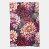 Design des Musters "Wasserfarbe Rosa Dahlia" Geschirrtuch (Vertikal)