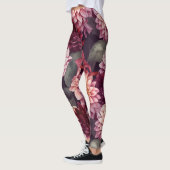 Design des Musters "Wasserfarbe Rosa Dahlia" Leggings (Links)