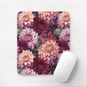 Design des Musters "Wasserfarbe Rosa Dahlia" Mousepad