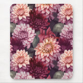 Design des Musters "Wasserfarbe Rosa Dahlia" Mousepad (Vorne)